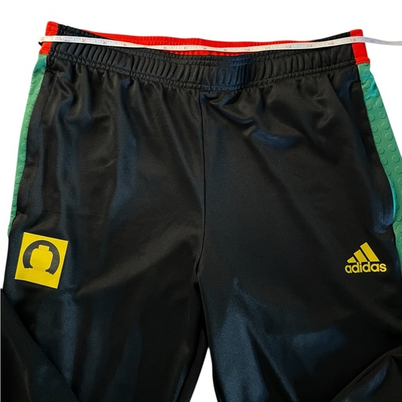 Adidas X Legos Black Joggers with Green LEGO Graphic Size Large - Picture 3 of 15